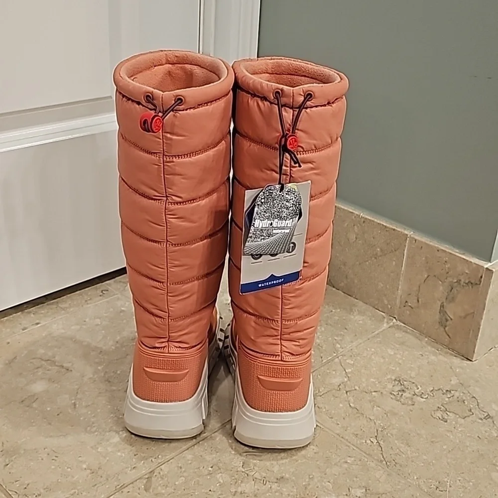 Hunter Original Pink Insulated Tall Puffy Snow Boots - Size 5